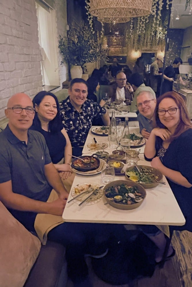 The ECOM CPA team together at dinner