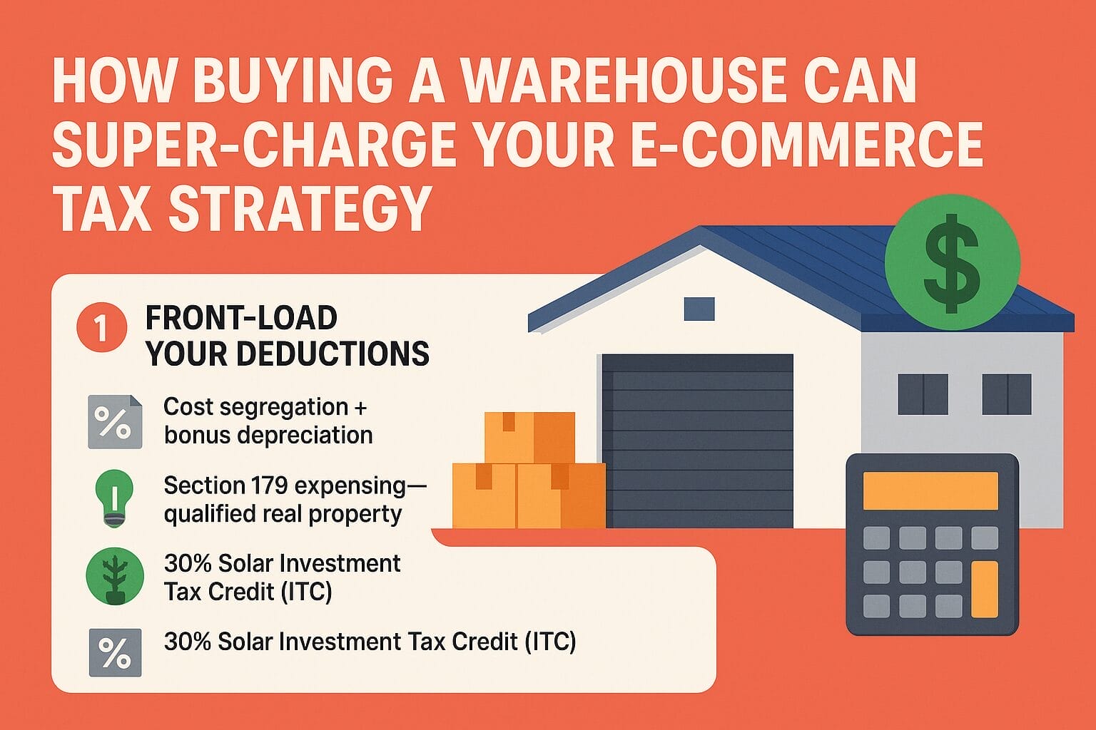 How Buying a Warehouse Can Super-Charge Your E-Commerce Tax Strategy